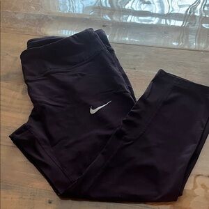 Nike Women’s Dark purple Leggings with White Logo